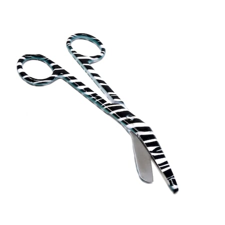 A2Z Scilab Black Zebra Full Coated Pattern Color Lister Bandage Scissors 5.5" A2Z-ZR029